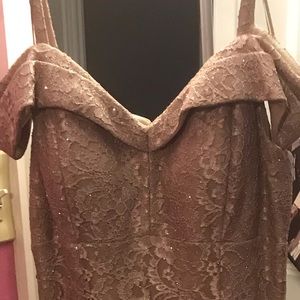 Champagne Colored Floor Length Gown